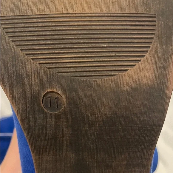 Blue Suede Ankle Boots - Picture 3 of 3